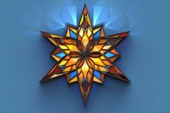 Stained Nativity Star Background Wallpaper Product Image 1