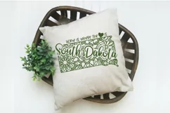 South Dakota Mandala SVG File - Home is Where the Heart Is Product Image 2
