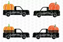 Happy Fall Pumpkin Truck - Thanksgiving SVG EPS DXF PNG Product Image 2