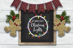 My Favorite Color is Christmas Lights SVG - PNG, DXF, EPS Product Image 6