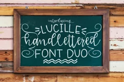 Lucille Handlettered Duo - Free Font of The Week Product Image 1