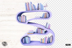 Whimsical Coquette Reading Books PNG - Reading Clipart Product Image 1
