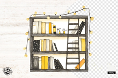 Whimsical Coquette Reading Books PNG - Reading Clipart Product Image 1