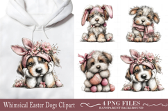 Whimsical Easter Dogs Clipart Product Image 1