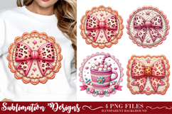 Yarn Crochet Valentine Day Bow Clipart Png Product Image 1