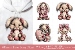 Whimsical Easter Bunny Clipart Product Image 1