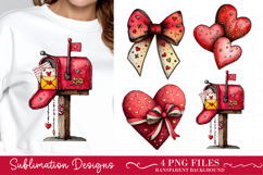 Watercolor Valentine Day Clipart Product Image 1
