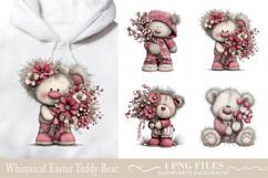 Whimsical Easter Teddy Bear Clipart Product Image 1