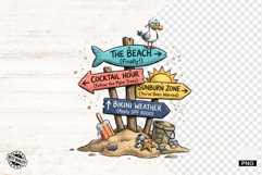 Summer Beach Signspot Clipart Product Image 1