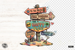 Summer Beach Signspot Clipart Product Image 1