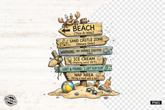 Summer Beach Signspot Clipart Product Image 1
