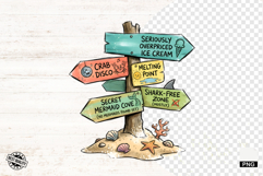 Summer Beach Signspot Clipart Product Image 1