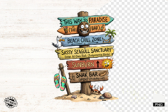 Summer Beach Signspot Clipart Product Image 1