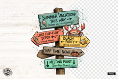 Summer Beach Signspot Clipart Product Image 1