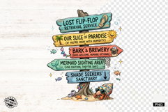 Summer Beach Signspot Clipart Product Image 1