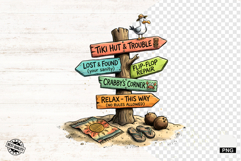 Summer Beach Signspot Clipart Product Image 1