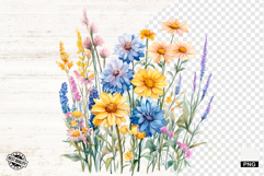 Summer Wildflowers Png - Flowers Clipart Product Image 1