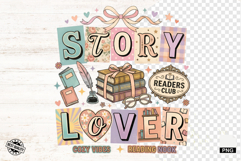 Reading Sublimation Png - Reading illustration Product Image 1