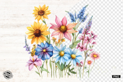 Summer Wildflowers Png - Flowers Clipart Product Image 1