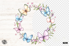Mothers Day Butterfly Border Png - Mothers Day Clipart Product Image 1