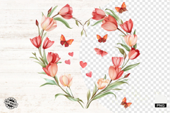 Mothers Day Butterfly Border Png - Mothers Day Clipart Product Image 1