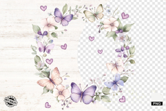 Mothers Day Butterfly Border Png - Mothers Day Clipart Product Image 1