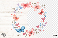Mothers Day Butterfly Border Png - Mothers Day Clipart Product Image 1
