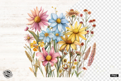 Summer Wildflowers Png - Flowers Clipart Product Image 1