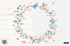 Mothers Day Butterfly Border Png - Mothers Day Clipart Product Image 1