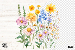 Summer Wildflowers Png - Flowers Clipart Product Image 1