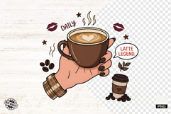 Summer Coffee Time Png - Coffee Sublimation Product Image 1