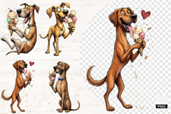 Whimsical Dogs &amp; Ice Cream PNG - Dogs Clipart Product Image 1