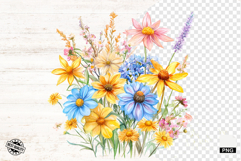 Summer Wildflowers Png - Flowers Clipart Product Image 1