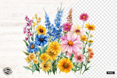 Summer Wildflowers Png - Flowers Clipart Product Image 1