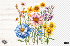 Summer Wildflowers Png - Flowers Clipart Product Image 1