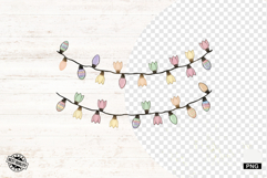 Easter Day Doodle Lights PNG - Easter Clipart Product Image 1
