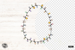 Easter Day Doodle Lights PNG - Easter Clipart Product Image 1