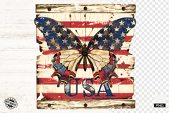 4th Of July Butterfly PNG - Butterfly Clipart Product Image 1
