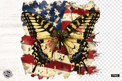 4th Of July Butterfly PNG - Butterfly Clipart Product Image 1