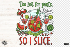 Summer Watermelon Drinks PNG - Summer Clipart Product Image 1