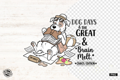 Summer Dog Reading Png Sublimation - Summer Dog Clipart Product Image 1