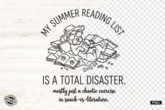 Summer Dog Reading Png Sublimation - Summer Dog Clipart Product Image 1