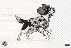 Vintage Summer Dog Png Sublimation - Summer Dog Clipart Product Image 1