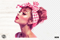 Messy Bun Girl Hair Sublimation Png - Mothers Day Clipart Product Image 1