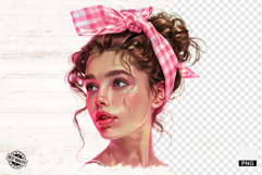 Messy Bun Girl Hair Sublimation Png - Mothers Day Clipart Product Image 1