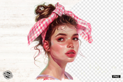 Messy Bun Girl Hair Sublimation Png - Mothers Day Clipart Product Image 1