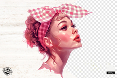 Messy Bun Girl Hair Sublimation Png - Mothers Day Clipart Product Image 1