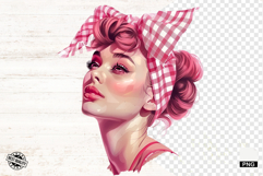 Messy Bun Girl Hair Sublimation Png - Mothers Day Clipart Product Image 1
