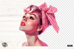Messy Bun Girl Hair Sublimation Png - Mothers Day Clipart Product Image 1
