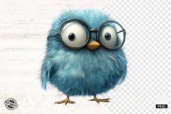 Quirky Whimsical Summer Bird Png Sublimation - Birds Clipart Product Image 1